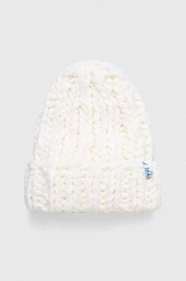 Zdjęcie produktu Roxy czapka x Chloe Kim kolor biały z grubej dzianiny
