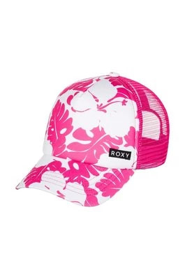 Zdjęcie produktu Roxy czapka z daszkiem dziecięca HONEY COCONUT kolor różowy wzorzysta