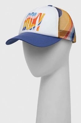 Zdjęcie produktu Roxy czapka z daszkiem kolor biały wzorzysta
