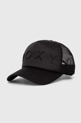 Zdjęcie produktu Roxy czapka z daszkiem kolor czarny gładka ERJHA04278