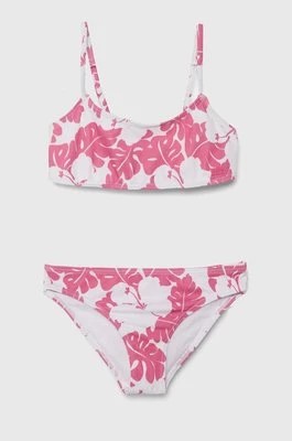 Zdjęcie produktu Roxy dwuczęściowy strój kąpielowy dziecięcy TOTALLY ICONIC kolor różowy