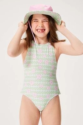 Zdjęcie produktu Roxy jednoczęściowy strój kąpielowy dziecięcy HIBILINENE kolor zielony