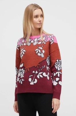 Zdjęcie produktu Roxy sweter z domieszką wełny x Rowley damski kolor bordowy