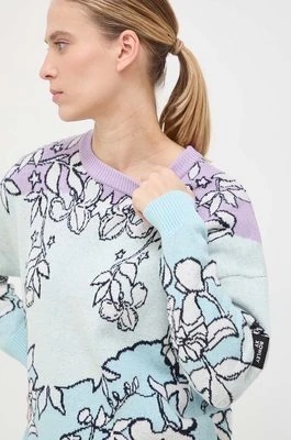 Zdjęcie produktu Roxy sweter z domieszką wełny x Rowley damski kolor niebieski