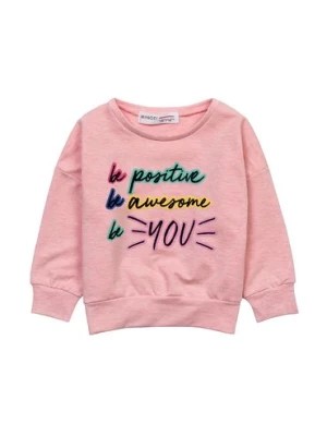 Zdjęcie produktu Różowa bluza dla niemowlaka nierozpinana Be positive Minoti