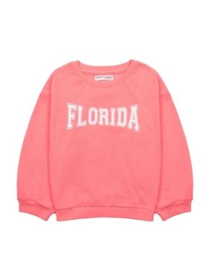 Zdjęcie produktu Różowa bluza dziewczęca z napisem Florida Minoti