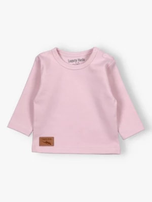 Zdjęcie produktu Różowa bluzka niemowlęca bawełniana Lagarto Verde
