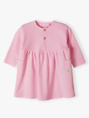 Zdjęcie produktu Różowa dzianinowa sukienka dla niemowlaka - 5.10.15.
