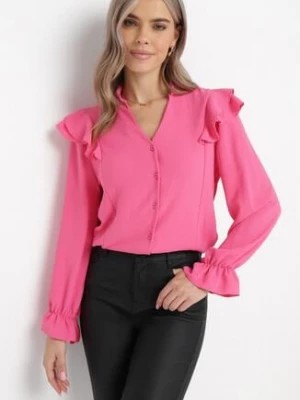 Zdjęcie produktu Różowa Koszula z Falbankami Sireguna