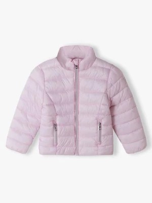 Zdjęcie produktu Różowa kurtka przejściowa pikowana ze stójką niemowlęca Minoti