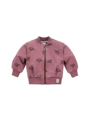 Zdjęcie produktu Różowa rozpinana bluza niemowlęca bez kaptura Pinokio
