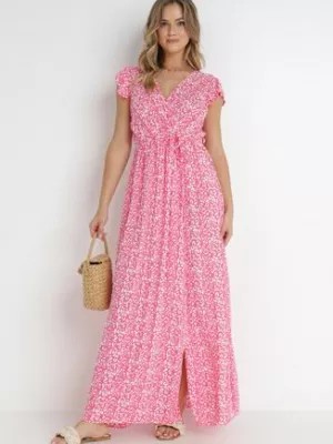 Zdjęcie produktu Różowa Sukienka z Wiskozy Kephestra