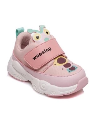 Zdjęcie produktu Różowe buty sportowe dziewczęce na rzep Weestep