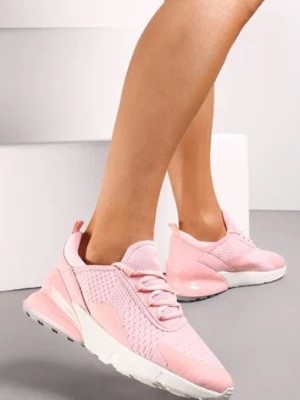 Zdjęcie produktu Różowe Buty Sportowe z Perforowaną Siateczką Rafani