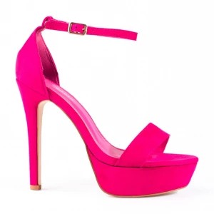 Zdjęcie produktu Różowe sandały na platformie damskie shelovet Inna marka