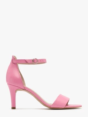 Zdjęcie produktu Różowe sandały na szpilce TARA Ryłko