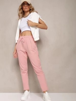 Zdjęcie produktu Różowe Spodnie Dresowe z Bawełny Steviana