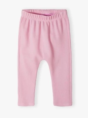 Zdjęcie produktu Różowe spodnie dresowe z dzianiny - 5.10.15.