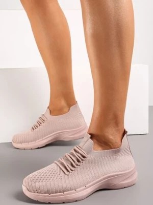 Zdjęcie produktu Różowe Wsuwane Buty Sportowe z Elastyczną Cholewką Ulamia