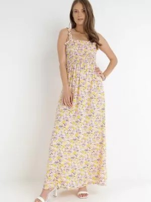 Zdjęcie produktu Różowo-Żółta Sukienka Kiryasda