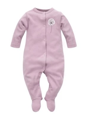 Zdjęcie produktu Różowy bawełniany pajac niemowlęcy z nadrukiem Pinokio