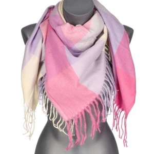 Zdjęcie produktu Różowy Duży Szalik Damski bawełniany ciepły chusta na szyję AXD-13 różowy Merg