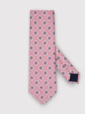 Zdjęcie produktu Różowy krawat męski w kwiaty Pako Lorente