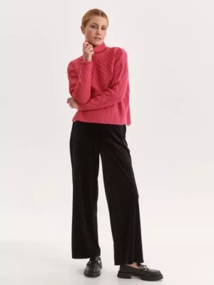 Zdjęcie produktu Różowy sweter z golfem TOP SECRET