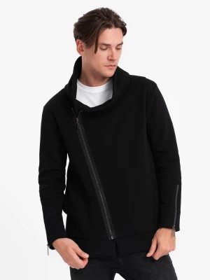 Zdjęcie produktu Rozpinana bluza męska ze stójką LONDON - czarna B1362
 -                                    XL