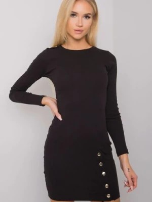 Zdjęcie produktu RUE PARIS Czarna sukienka ołówkowa - mini
