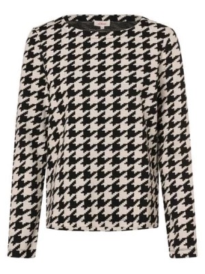 Zdjęcie produktu s.Oliver Damska bluza nierozpinana Kobiety czarny|biały wzorzysty,