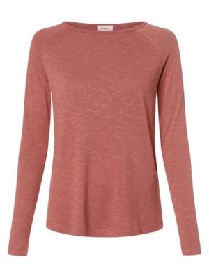 Zdjęcie produktu s.Oliver Damska koszulka z długim rękawem Kobiety Bawełna różowy jednolity,