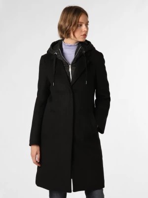 Zdjęcie produktu s.Oliver Damski płaszcz wełniany Kobiety Sztuczne włókno czarny jednolity,