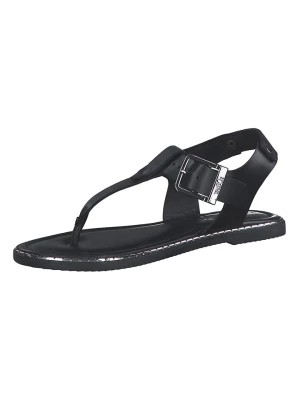 Zdjęcie produktu S. Oliver Skórzane sandały w kolorze czarnym rozmiar: 36