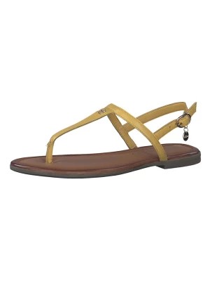 Zdjęcie produktu S. Oliver Skórzane sandały w kolorze żółtym rozmiar: 37