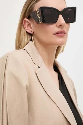 Zdjęcie produktu Saint Laurent okulary przeciwsłoneczne damskie kolor czarny