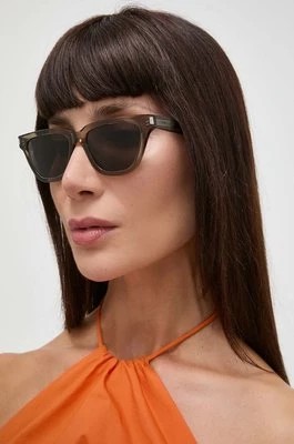 Zdjęcie produktu Saint Laurent okulary przeciwsłoneczne damskie kolor szary