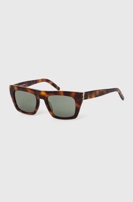Zdjęcie produktu Saint Laurent okulary przeciwsłoneczne kolor brązowy SL M131