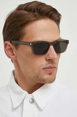 Zdjęcie produktu Saint Laurent okulary przeciwsłoneczne męskie kolor szary