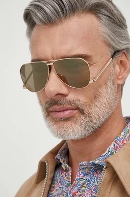 Zdjęcie produktu Saint Laurent okulary przeciwsłoneczne męskie kolor złoty SL 690 DUST