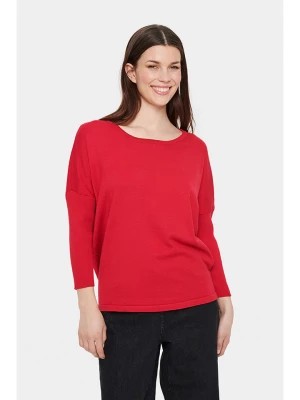 Zdjęcie produktu SAINT TROPEZ Sweter "Saint Tropez" w kolorze czerwonym rozmiar: XXL
