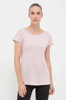 Zdjęcie produktu Salewa t-shirt sportowy Puez Melange Dry kolor różowy 00-0000026538