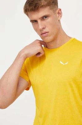 Zdjęcie produktu Salewa t-shirt sportowy Puez Melange Dry kolor żółty melanżowy 00-0000026537