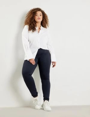 Zdjęcie produktu SAMOON Damski Elastyczne spodnie Lucy Niebieski Jednokolorowy