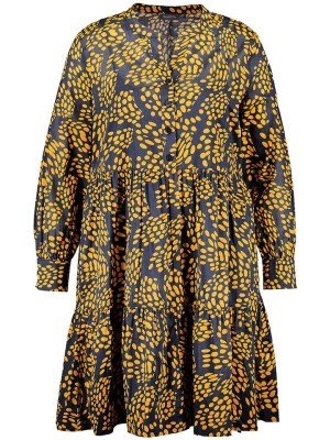 Zdjęcie produktu SAMOON Sukienka w kolorze żółto-granatowym rozmiar: 50
