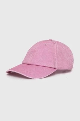 Zdjęcie produktu Samsoe Samsoe czapka z daszkiem bawełniana SAMSOE kolor różowy gładka U24100012