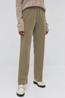 Zdjęcie produktu Samsoe Samsoe Spodnie Hoys damskie kolor beżowy szerokie high waist F16304674