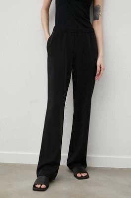 Zdjęcie produktu Samsoe Samsoe spodnie Hoys damskie kolor czarny proste high waist F16304674