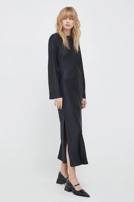 Zdjęcie produktu Samsoe Samsoe sukienka MADELEINE kolor czarny maxi rozkloszowana F23300054