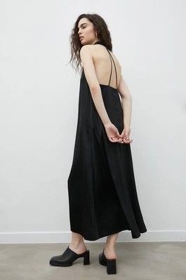 Zdjęcie produktu Samsoe Samsoe sukienka kolor granatowy maxi rozkloszowana